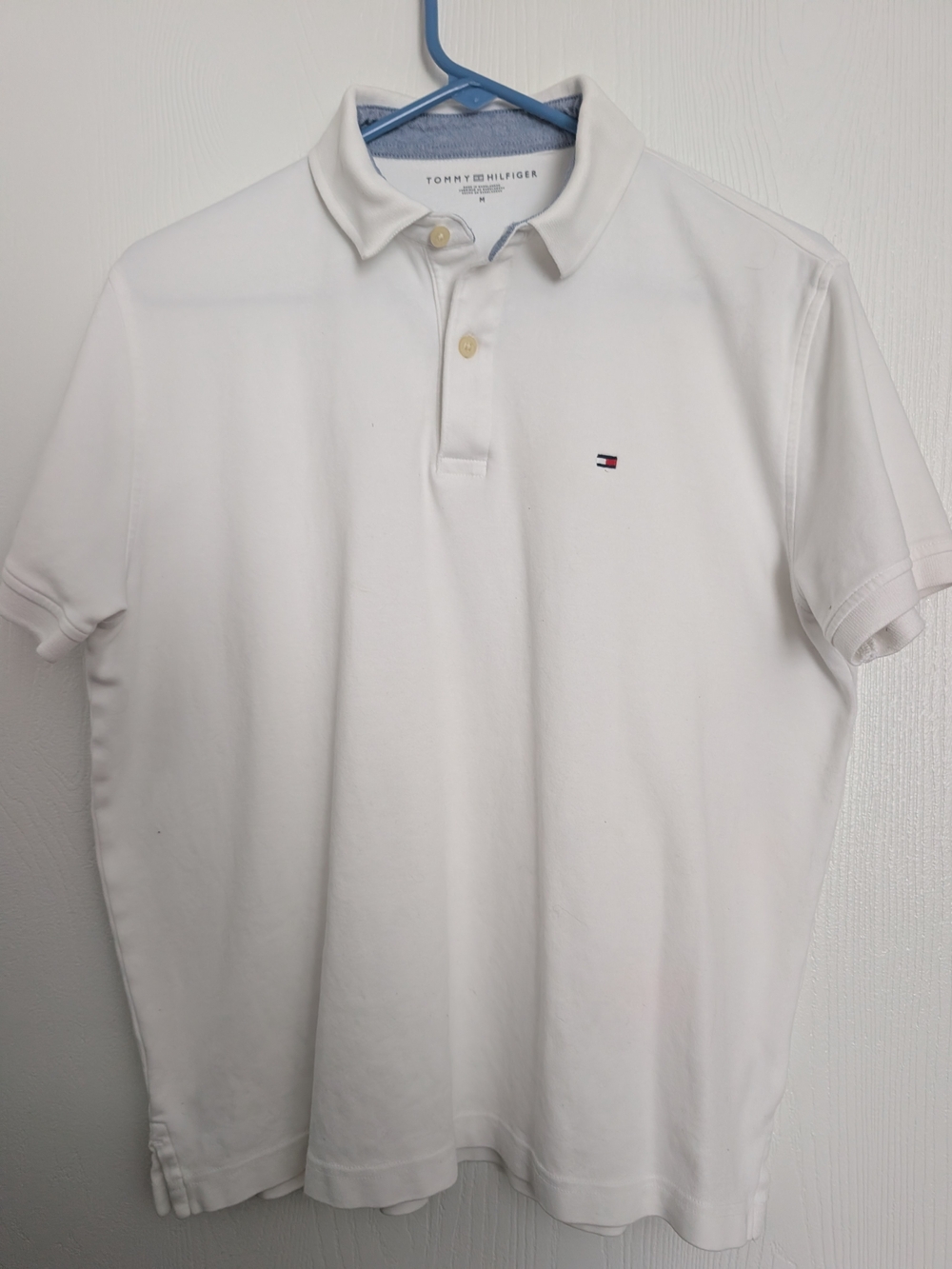 Tommy Hilfiger White Polo Shirt - Classic Men's Short Sleeve